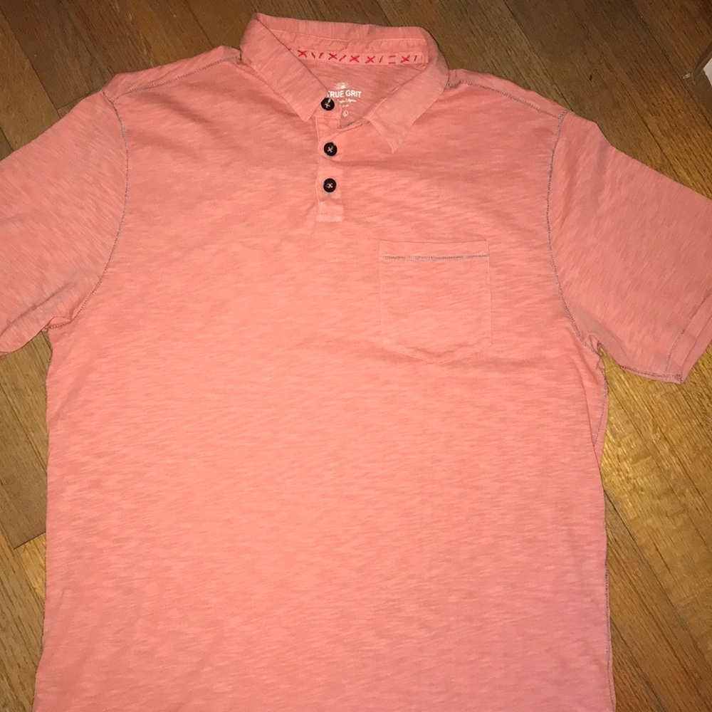 Men’s True Grit Jersey three button polo
